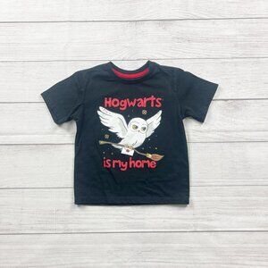 Harry Potter Toddler T-Shirt “Hogwarts Is My Home” Hedwig Graphic Tee 4T